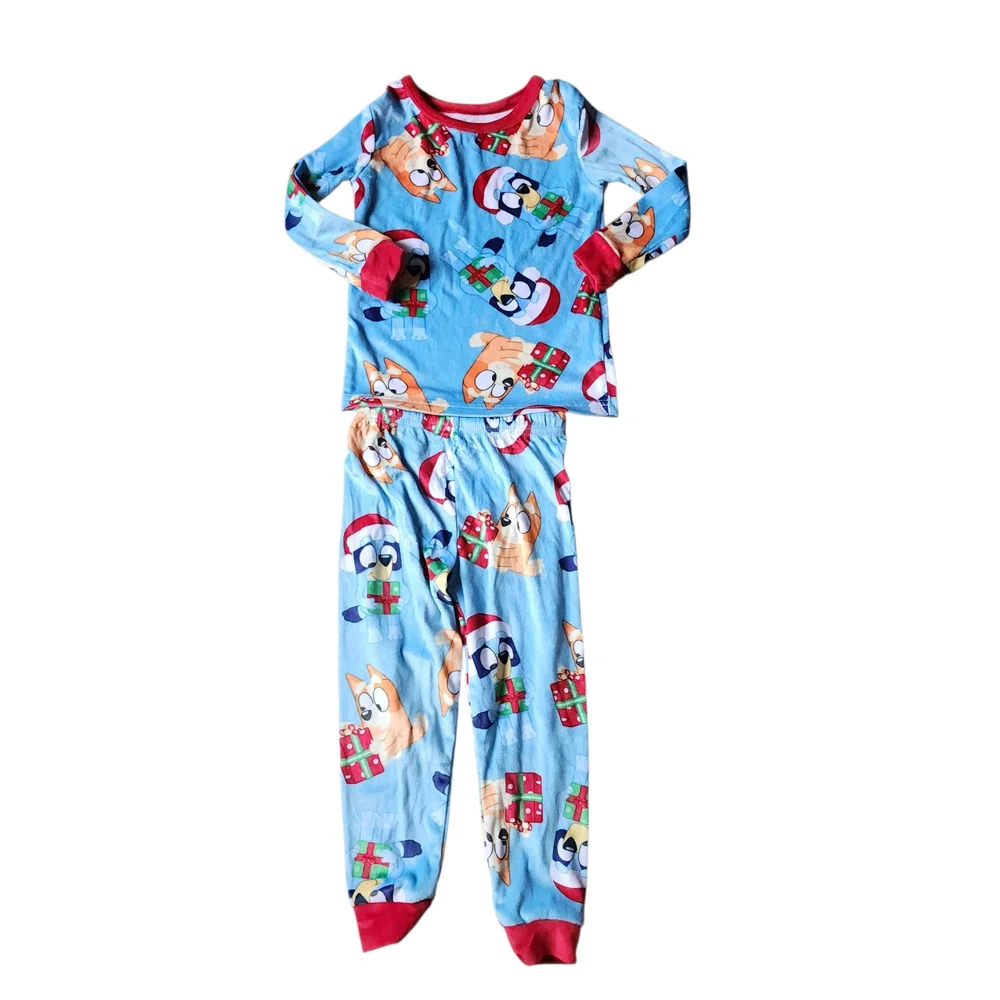 Bluey Blue and Red Pajama Set
